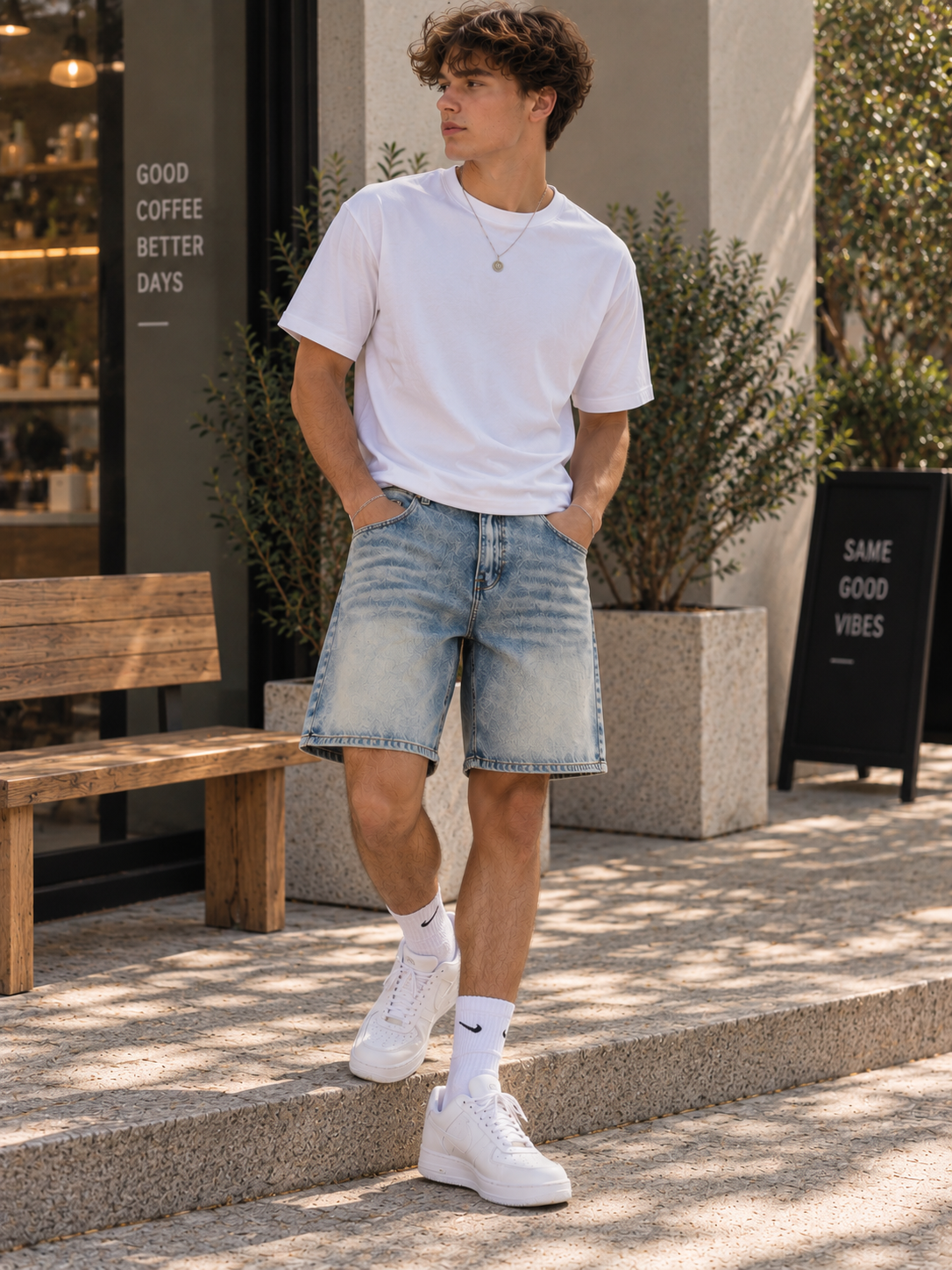 Short - bleue clair