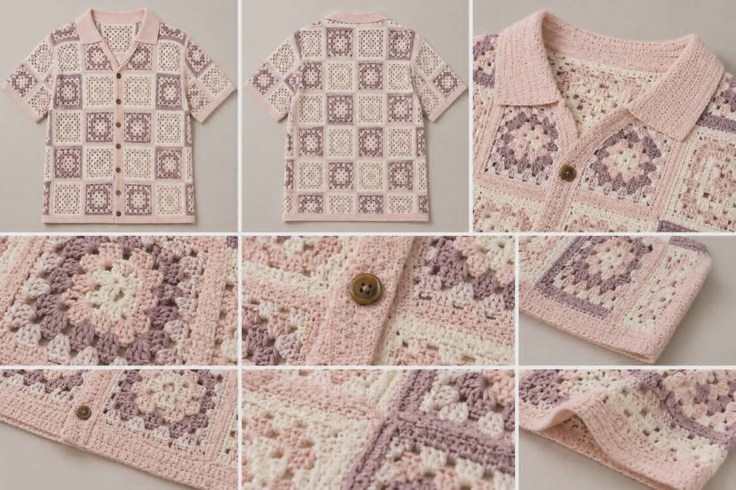Chemise en maille - col V
