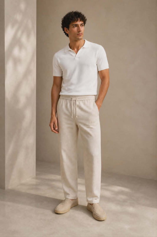 Pantalon Lin – Édition Naturelle