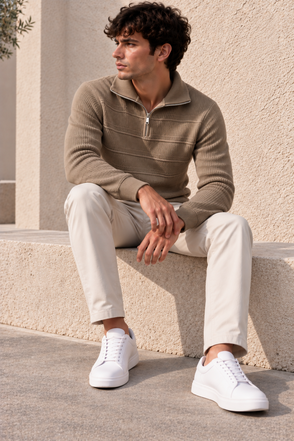 Pull col zippé – 3 coloris