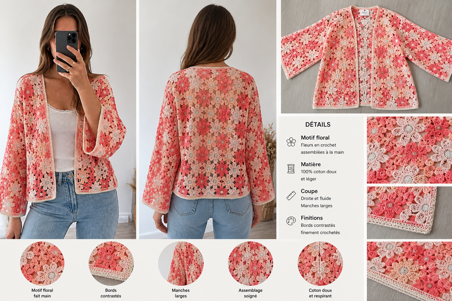 Gilet en crochet
