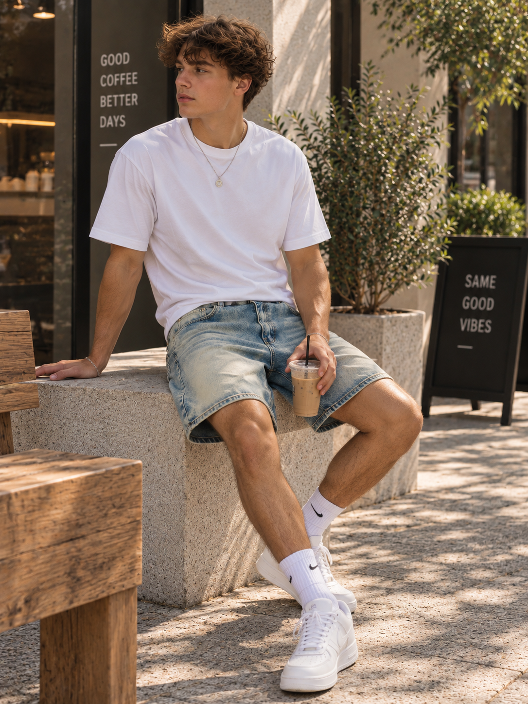 Short - bleue clair