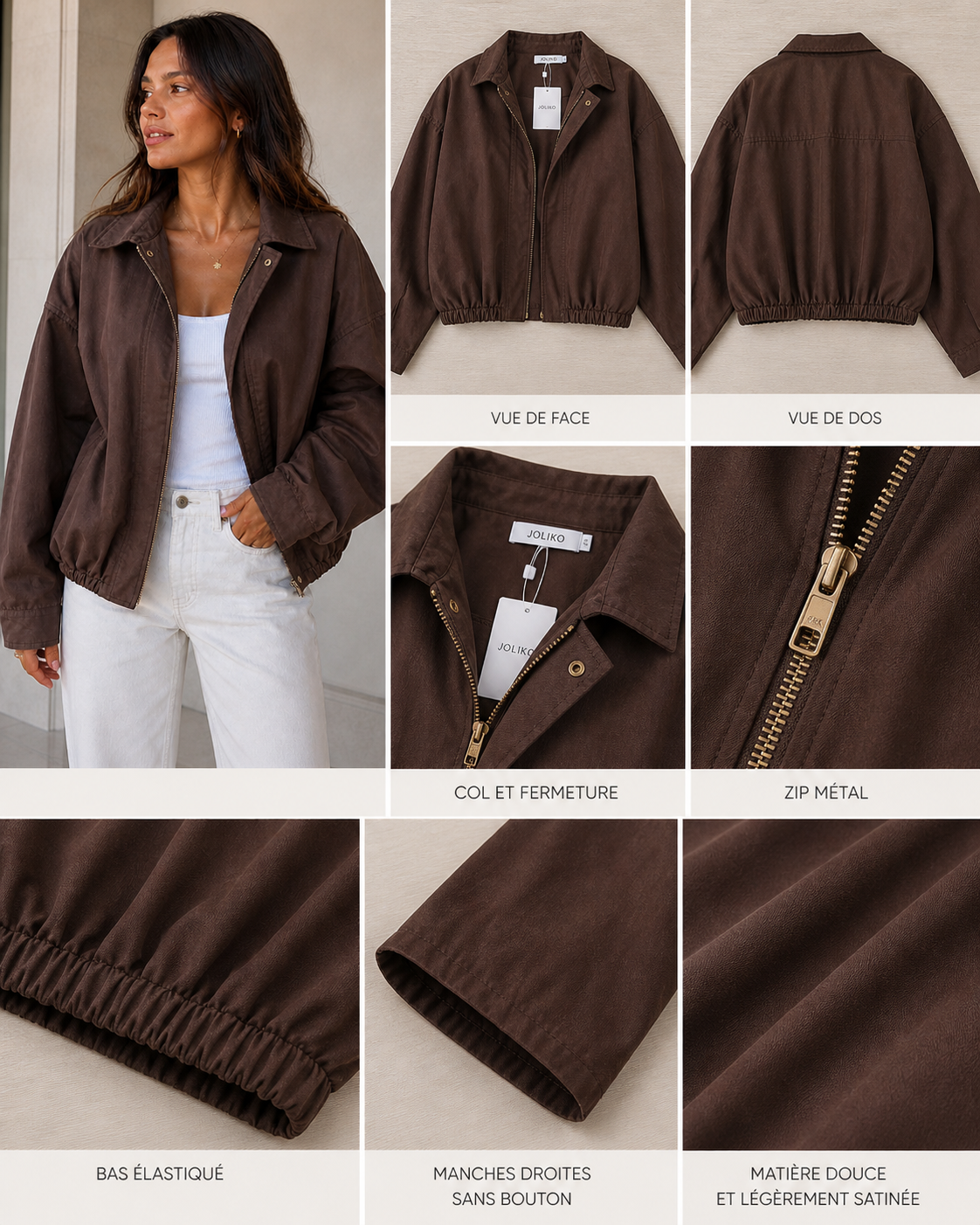Veste Marron choco